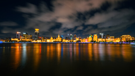 上海外滩万国建筑群夜景