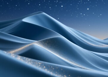 星夜沙丘光影流动