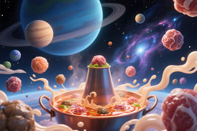 宇宙科幻铜炉火锅
