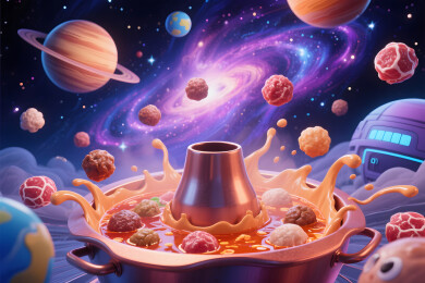 宇宙科幻铜炉火锅