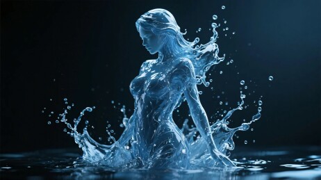 水元素艺术人像
