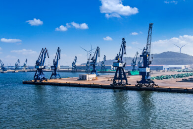 中国辽宁省大连市旅顺大连港海湾工业码头