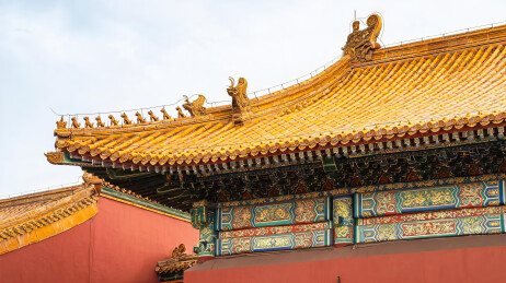 中国传统宫殿建筑屋顶