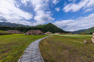 中国吉林省集安市洞沟高句丽王陵古墓群建筑