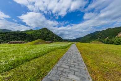 中国吉林省集安市洞沟高句丽王陵古墓群建筑