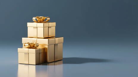 金色叠放礼盒