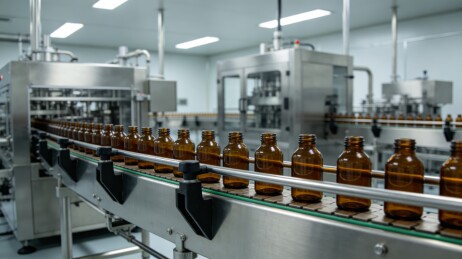 制药车间玻璃瓶灌装生产线洁净厂房