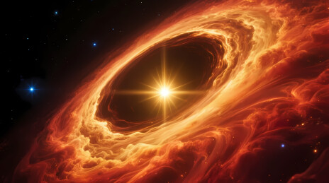 炽热星云环绕星核