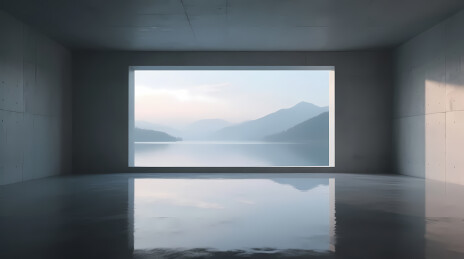 极简湖景禅意空间