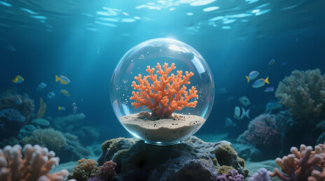 海底玻璃球珊瑚