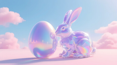 幻彩兔子与巨蛋