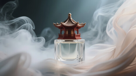红亭香水瓶烟雾
