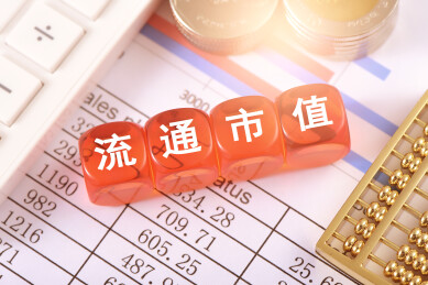 数据图表上的文字积木流通市值