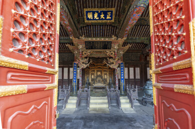 沈阳故宫龙椅
