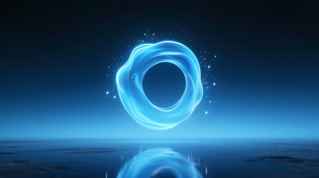 悬浮蓝光能量环