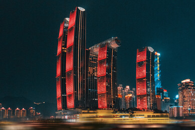 重庆来福士夜景