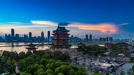 thenanchangtengwangpavilioninearlymorningoneofchineseancient