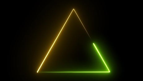 abstract geometric blue gradient triangle tunnel hypnotic spiral