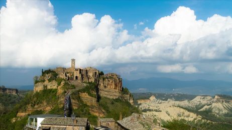 4k aerial ancient castle spissky hrad in slovakia - native