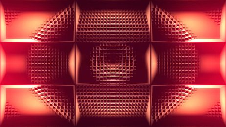 3dwallstructurewherebackwallispenetratedwithanimatedhorizontal