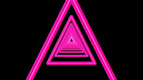 abstract geometric blue gradient triangle tunnel hypnotic spiral