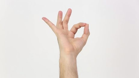 hand outstretching fingers with open and close movement_站酷海洛